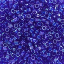 Miyuki delica Beads 11/0 - Transparent Cobalt ab DB-178